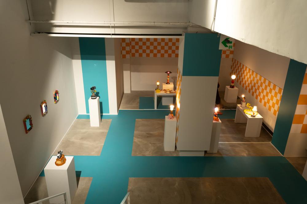 日本藝術家雙人組 magma 個展《Mixed Foods》場景。