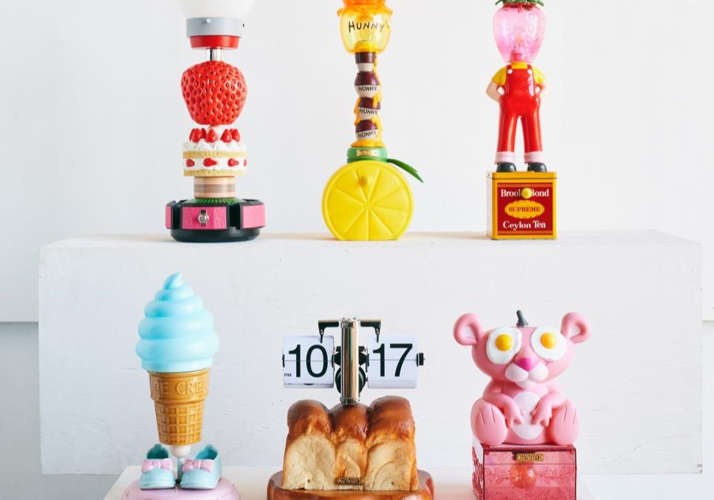 日本藝術家雙人組 magma 個展《Mixed Foods》場景。