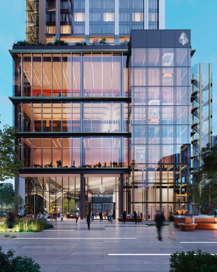 台北四季酒店示意圖。