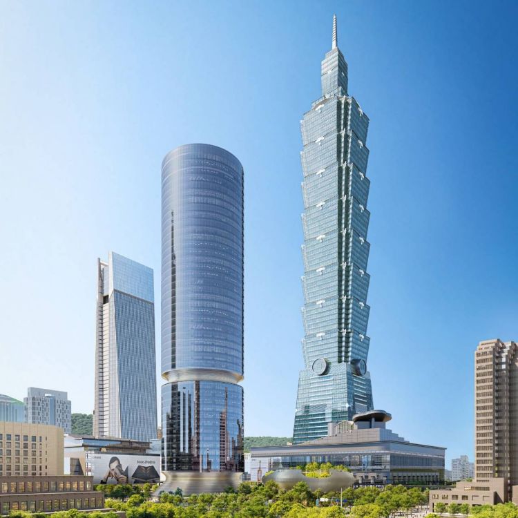 台北南山 A21 綠環塔示意圖。