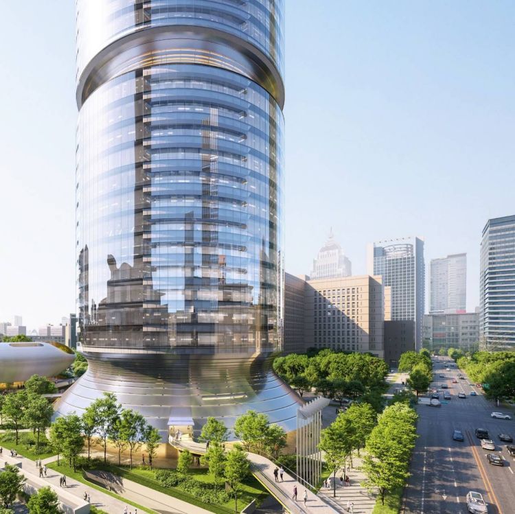 台北南山 A21 綠環塔示意圖。