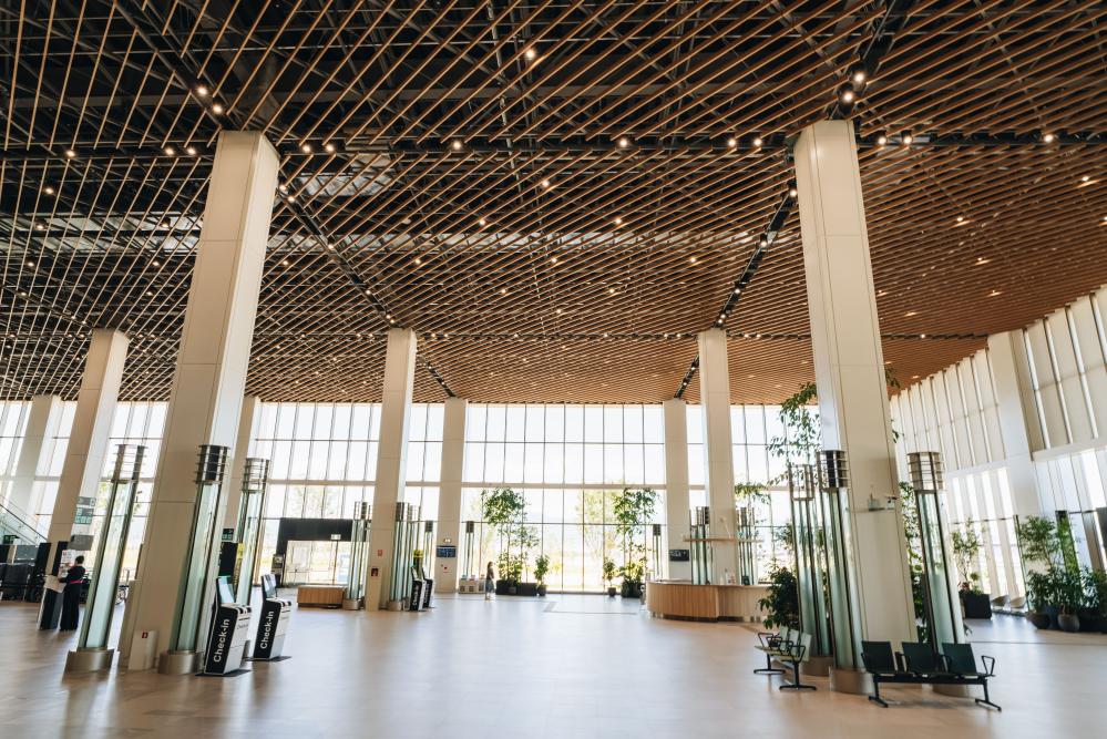 神戶機場內部空間。