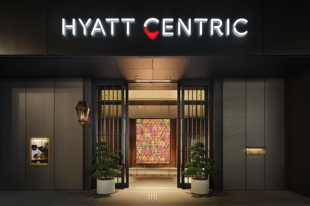Hyatt Centric Ginza Tokyo 外觀。