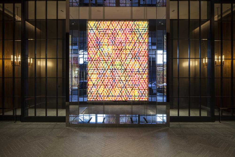 Hyatt Centric Ginza Tokyo 內部藝術空間。