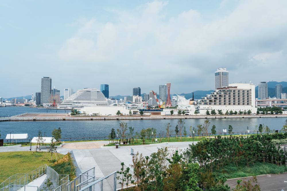 2025神戶海岸線新設施「TOTTEI KOBE」風景。