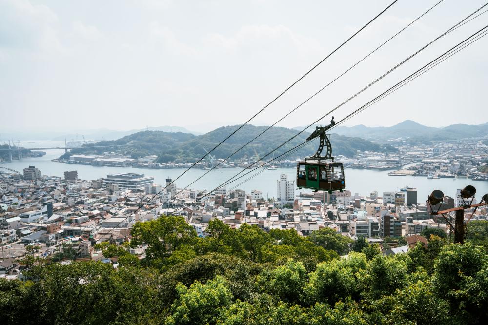 日本尾道市千光寺公園風景。