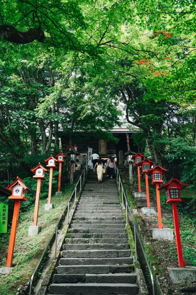 輕井澤王子神社風景。