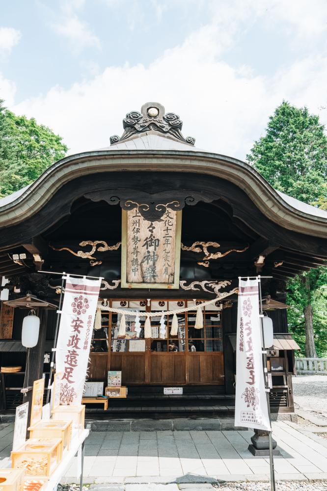 輕井澤王子神社風景。