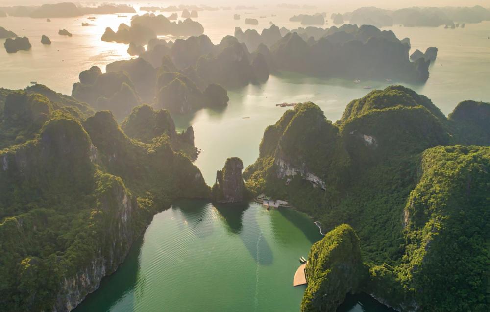 越南洲際下龍灣度假酒店周邊風景。