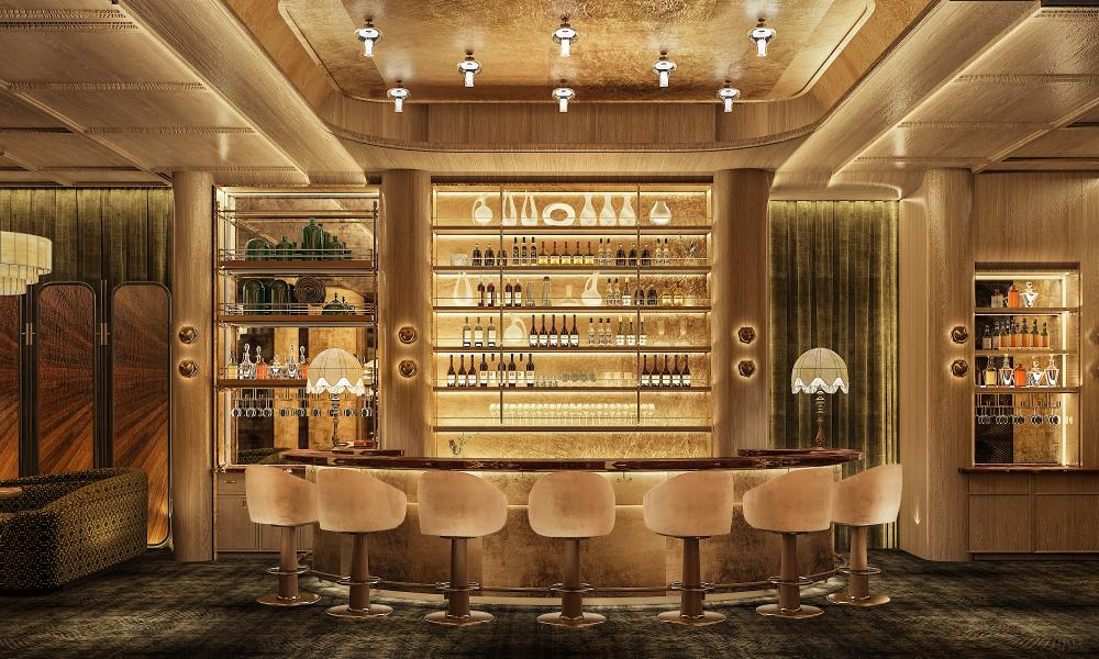 曼谷新地標 The Consul 尊尚會所 Bar Won 區。