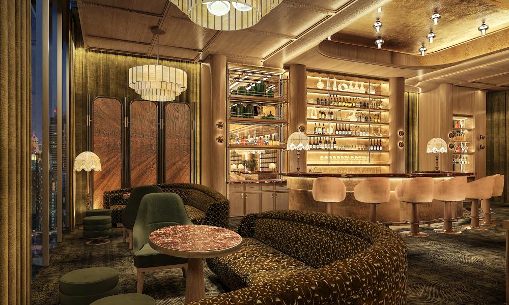 曼谷新地標 The Consul 尊尚會所 Bar Won 區。