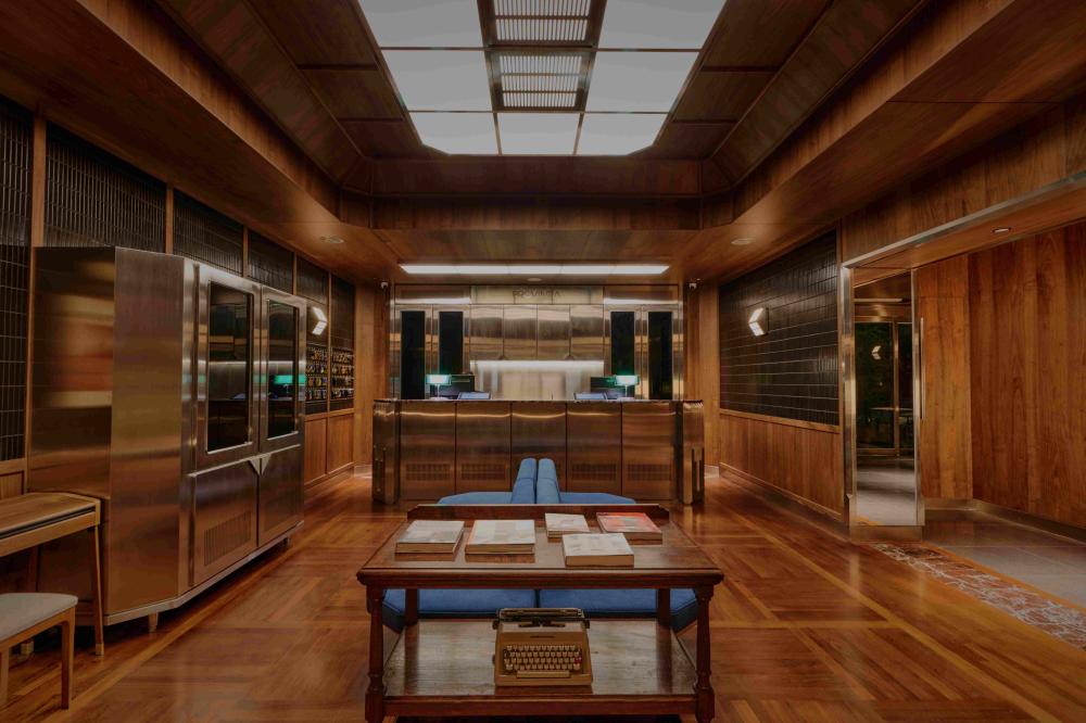 天下南隅全新住房專案「台南製造」接待大廳。