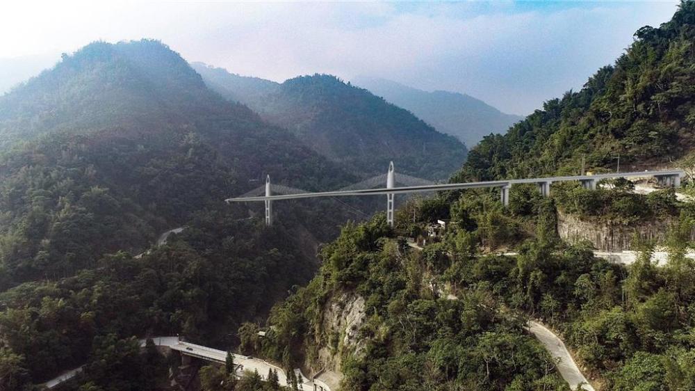 雲林「清水溪大橋」風景。