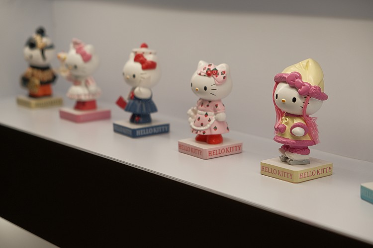 Hello Kitty 50週年特展展區。