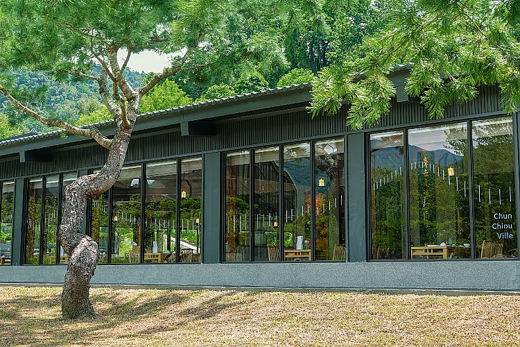南投餐廳「春秋山林」外觀。