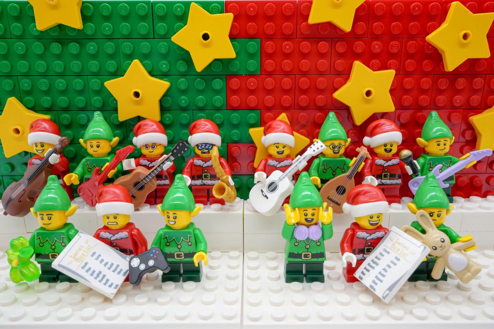 2025日本樂高樂園度假村冬季期間限定活動「日本樂高樂園過聖誕」場景。