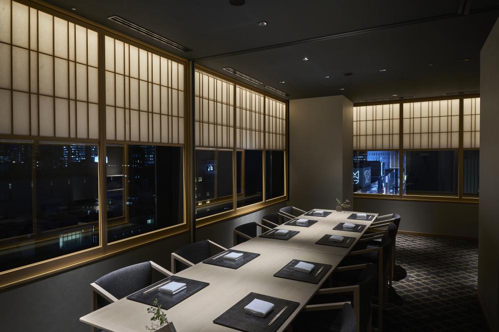 「馥府 東京 銀座」飯店餐廳空間。