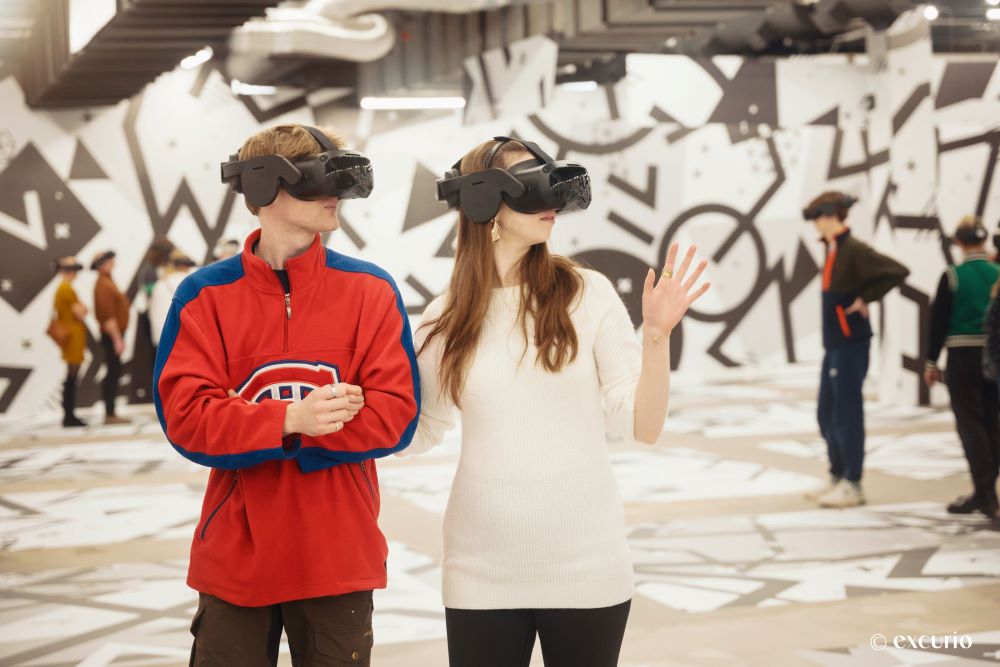 奇美博物館 VR 沉浸式體驗《消失的法老》場景。