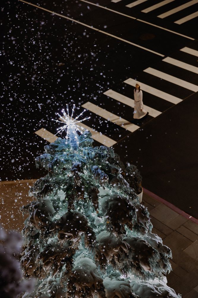 勤美草悟聖誕村年度聖誕主樹「The Sculpted Tree」。