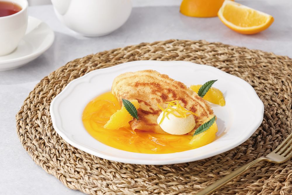 夏慕尼餐廳法式香橙可麗餅。