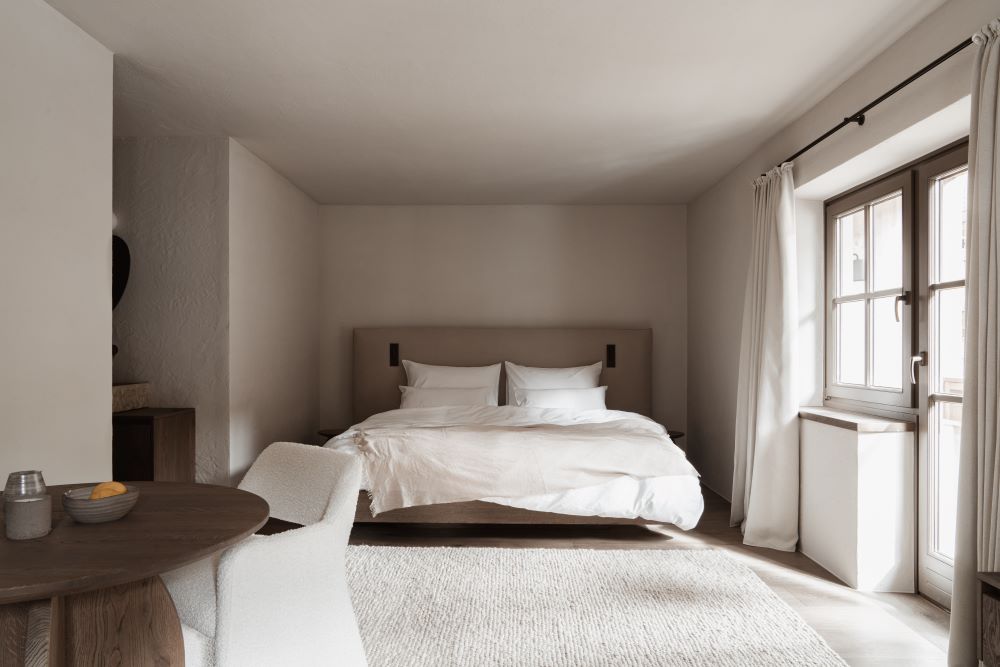 奧地利現代山屋 stieg'nhaus 套房。