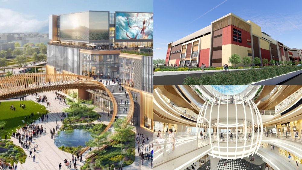 2026年全台預計開幕百貨及購物中心示意圖。