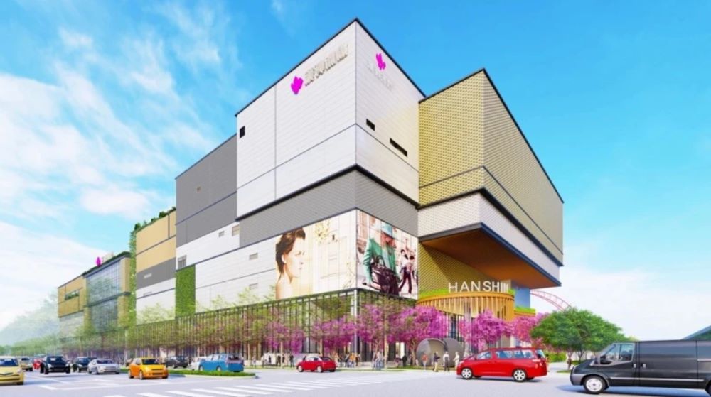 台中漢神洲際購物廣場外觀。