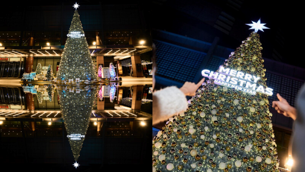 台中新光三越「星燦耶誕樹」。