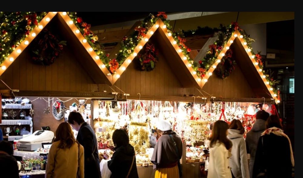 六本木之丘聖誕活動聖誕市集。