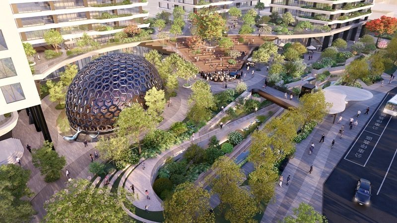 高雄衛武營藝術之丘模擬示意圖