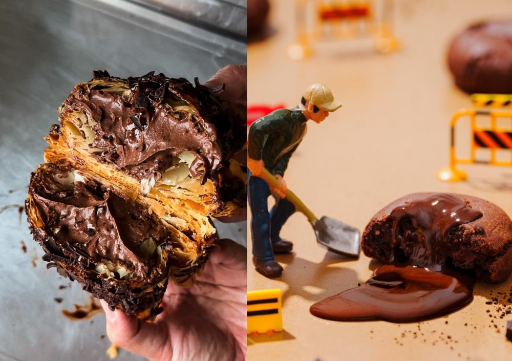 HERSHEY'S 好時合作限定商品 「奧瑪烘焙 Auma Bakery」拿破崙大泡芙 黑巧三重奏