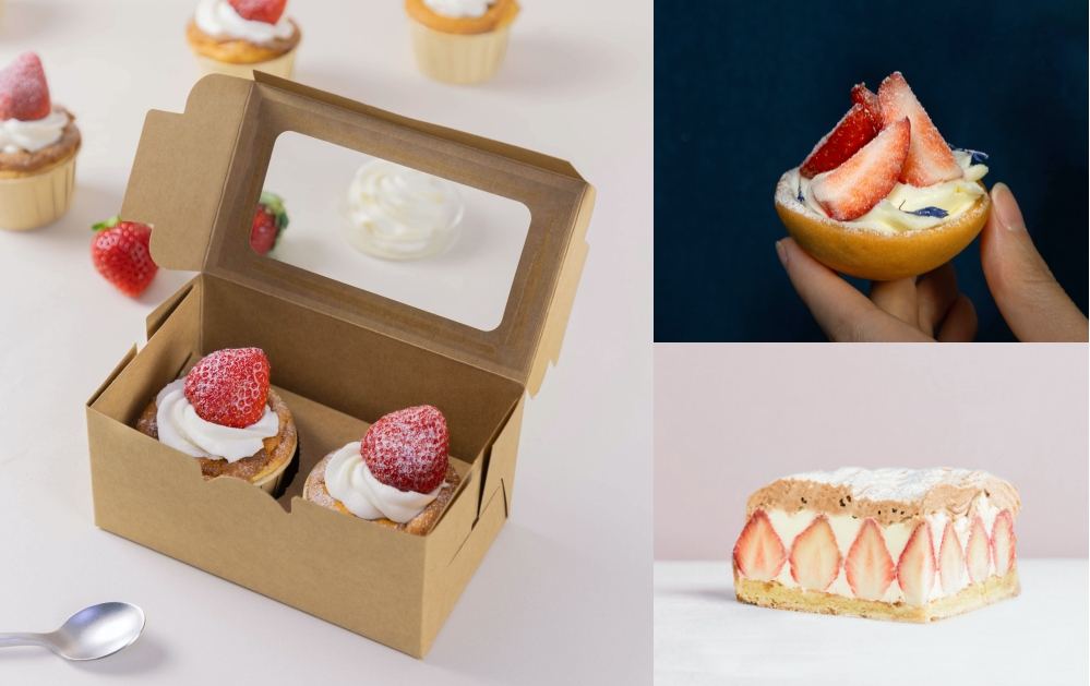 深夜裡的法國手工甜點 ✕ 法國依思尼乳品  全年合作計畫開跑 洋溢諾曼第乳香的草莓甜點現正熱賣中