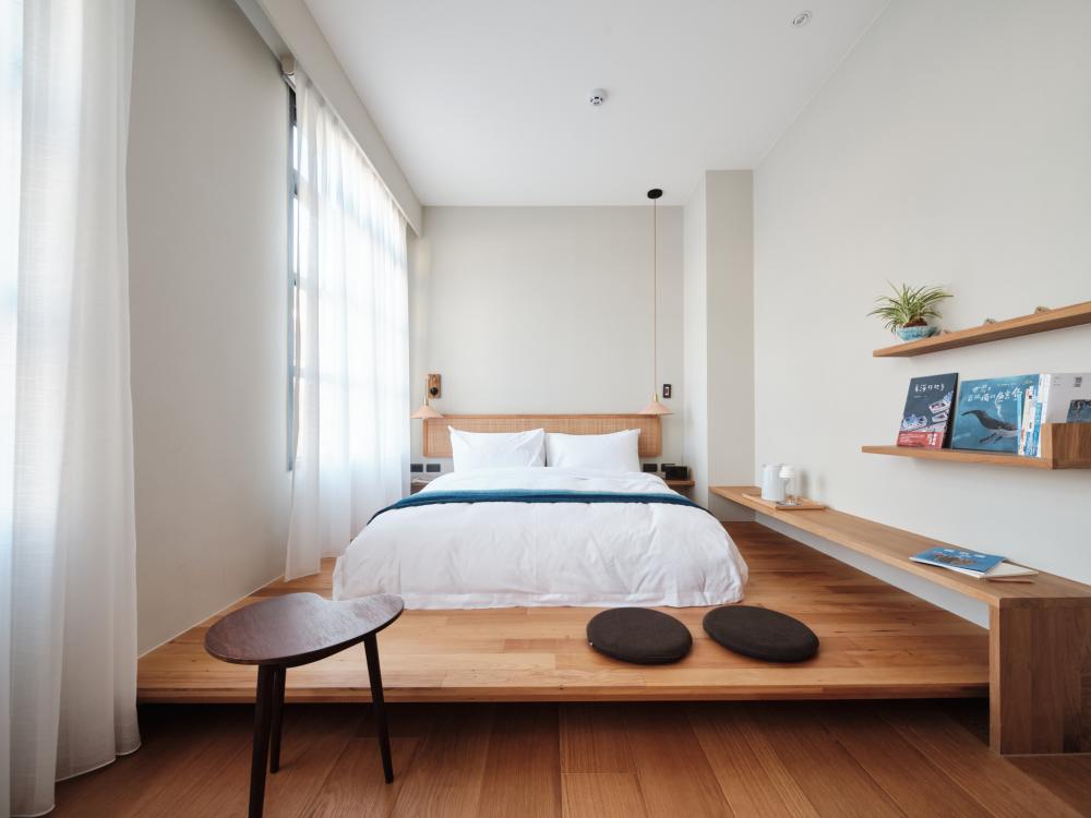 「或者風旅」房間設計以以「風」為主軸，讓每間房都對應新竹的不同風景。