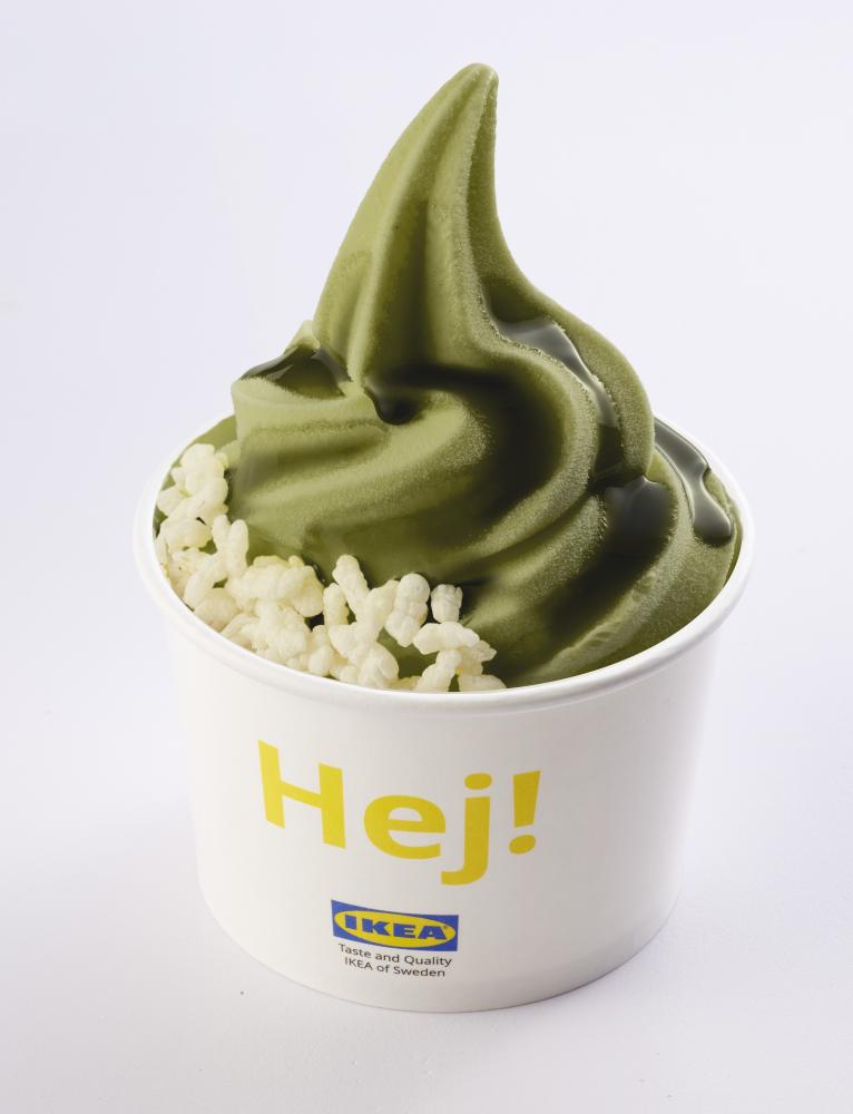 重抹茶米香聖代 