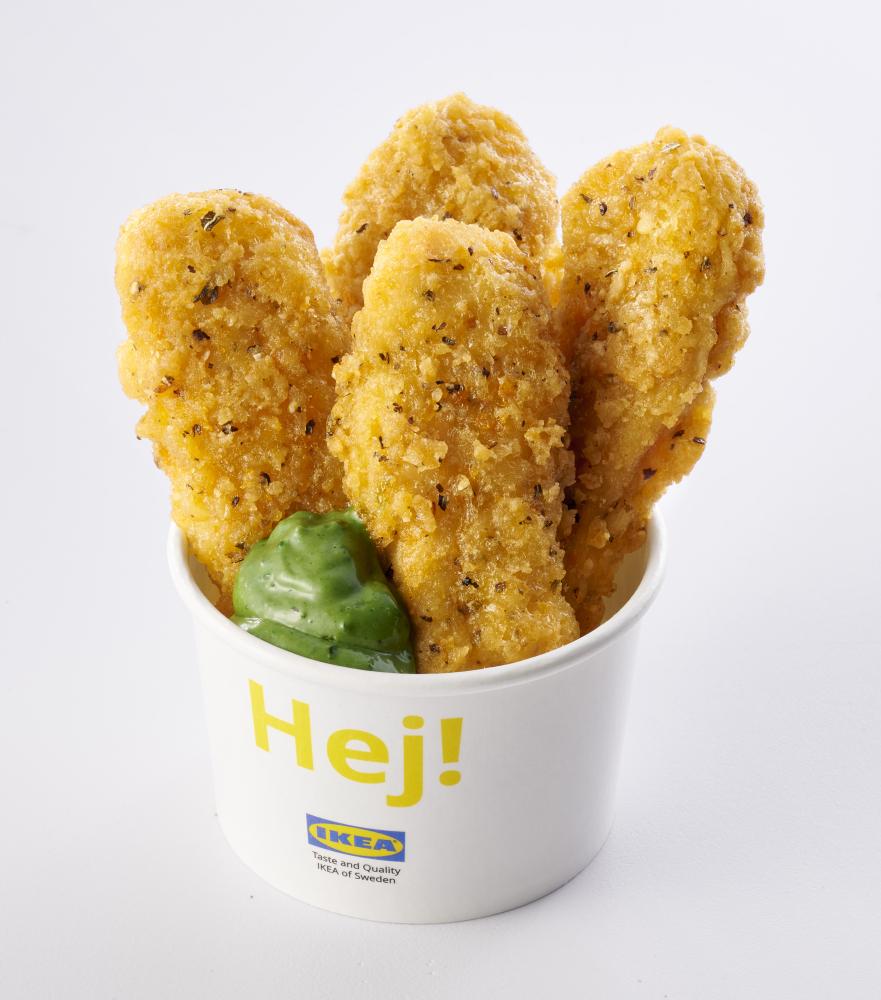 檸檬雞柳佐翡翠凱薩醬