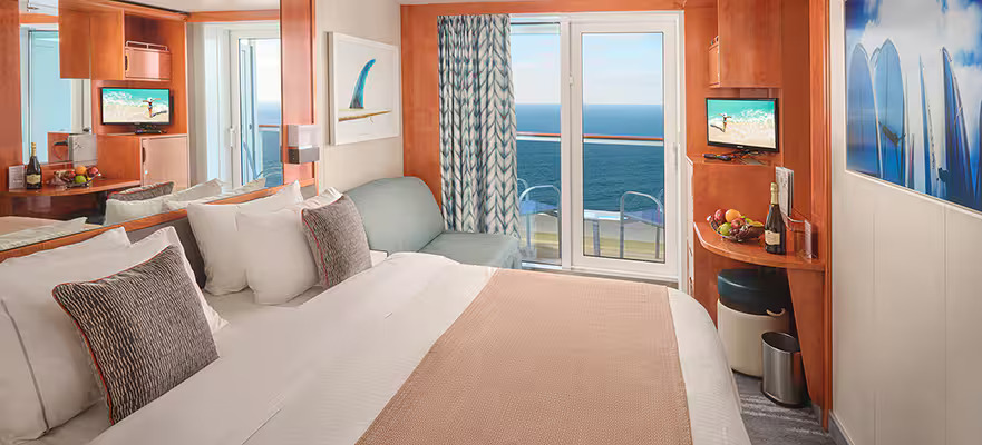 Norwegian Cruise Line｜「美國之傲號」房型多元，超過一半客房配備私人陽台。