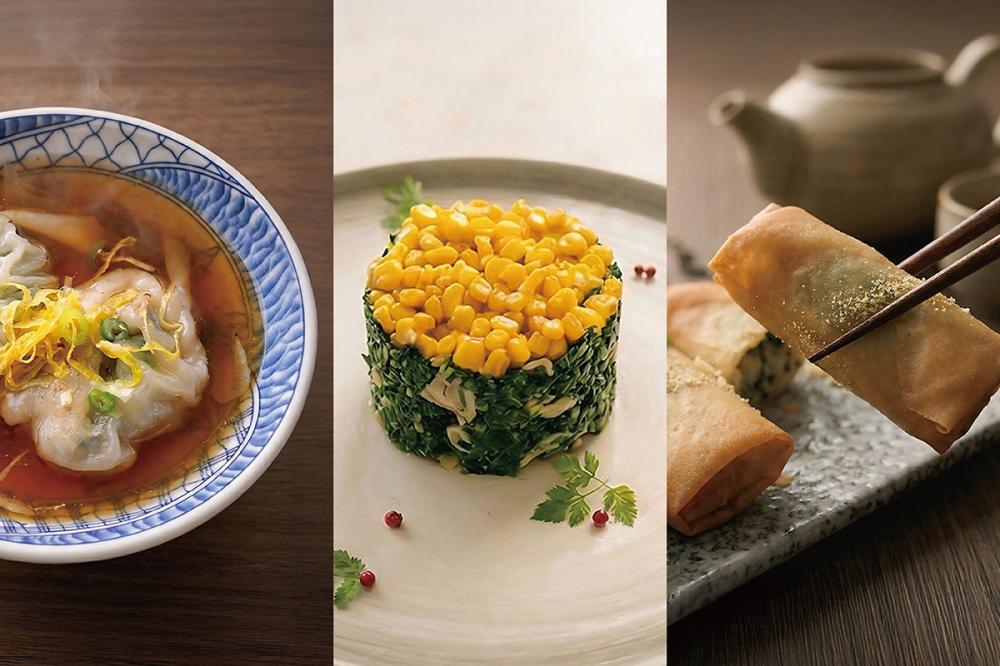 醉月樓春季限定「春薺正當時」，以薺菜入饌，呈現江南春季點心與前菜的清雅風味。