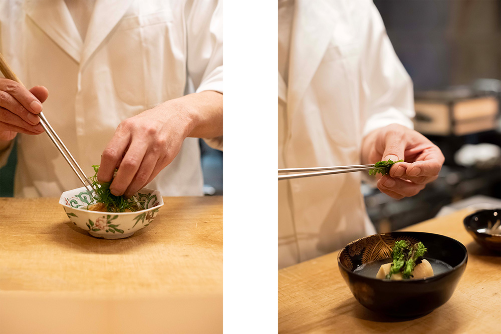 安久ANKYU最具代表性的割烹料理，保持對當季食材的敏銳度