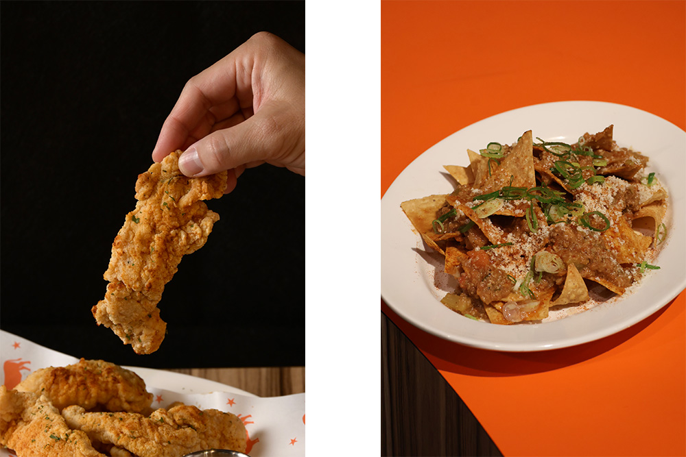 酥脆鮮嫩的「德州炸雞柳條」和風味十足的「肉醬玉米脆片」