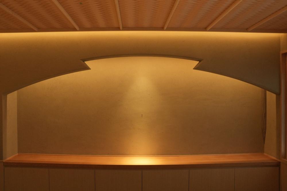 「壁龕」（tokonoma）裝飾空間，營造出日式傳統美學氛圍