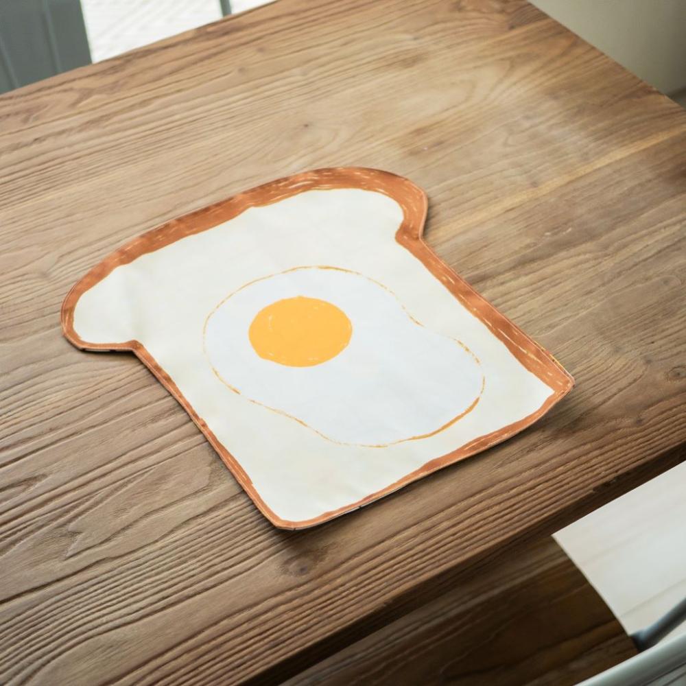 荷包蛋吐司防潑水餐墊