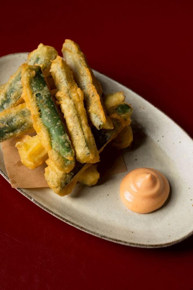 櫛瓜天婦羅薯條