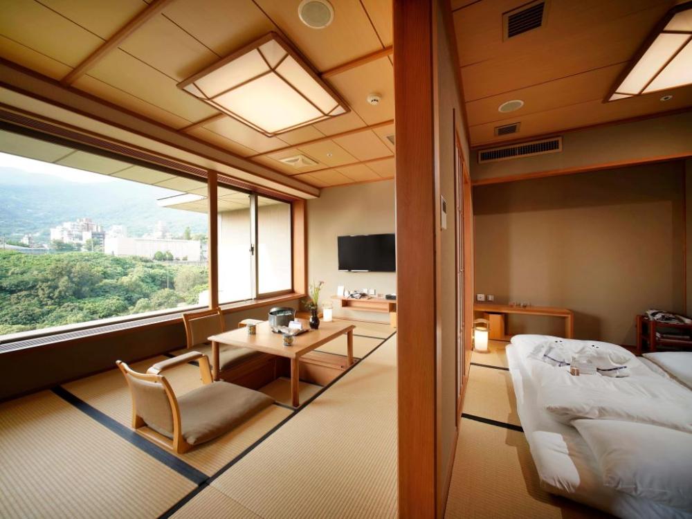 圖1_日勝生加賀屋溫泉飯店園景雅緻套房。