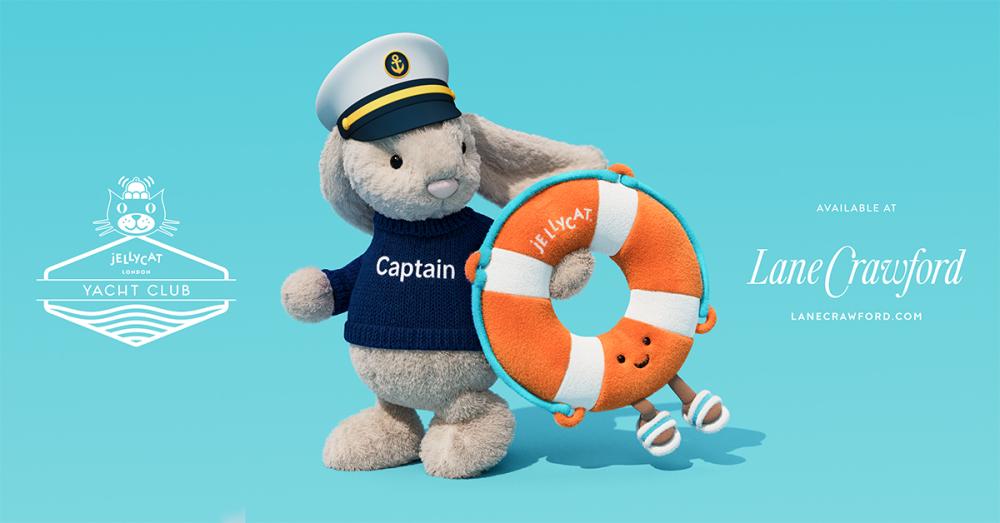 全球首間 Jellycat Yacht Club 2026 夏季系列搶先開售：航海主題萌寵齊登場