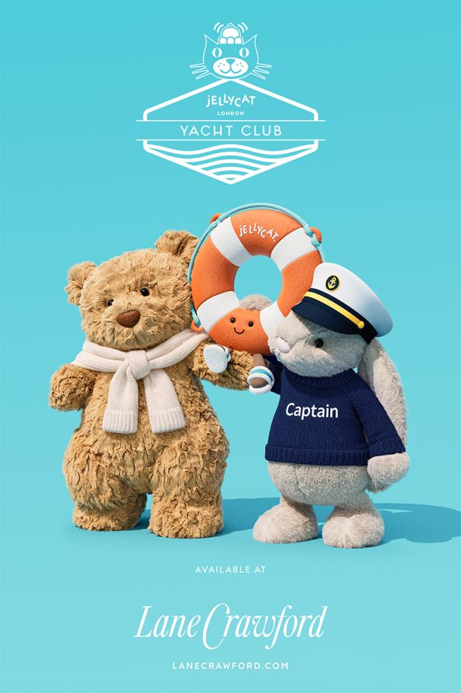 全球首間 Jellycat Yacht Club 進駐香港海港城連卡佛