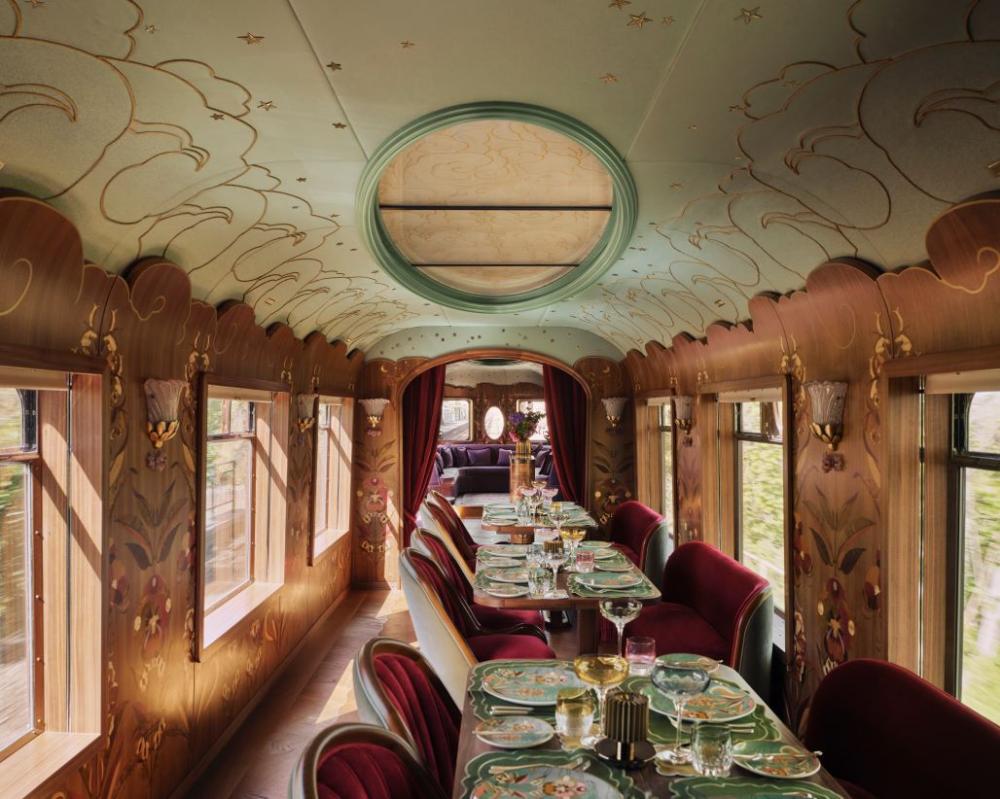 Celia Dining Aboard British Pullman, A Belmond Tra
