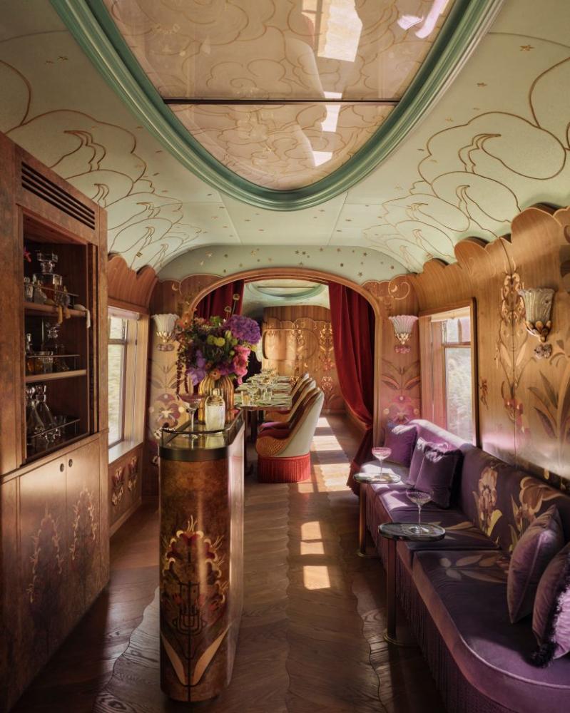 Celia Lounge to Dining View Aboard British Pullman