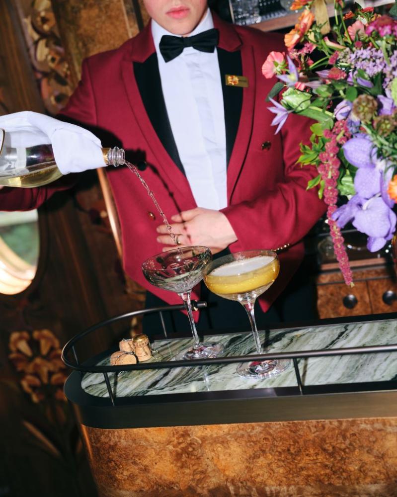 Celia Bar Aboard British Pullman, A Belmond Train,