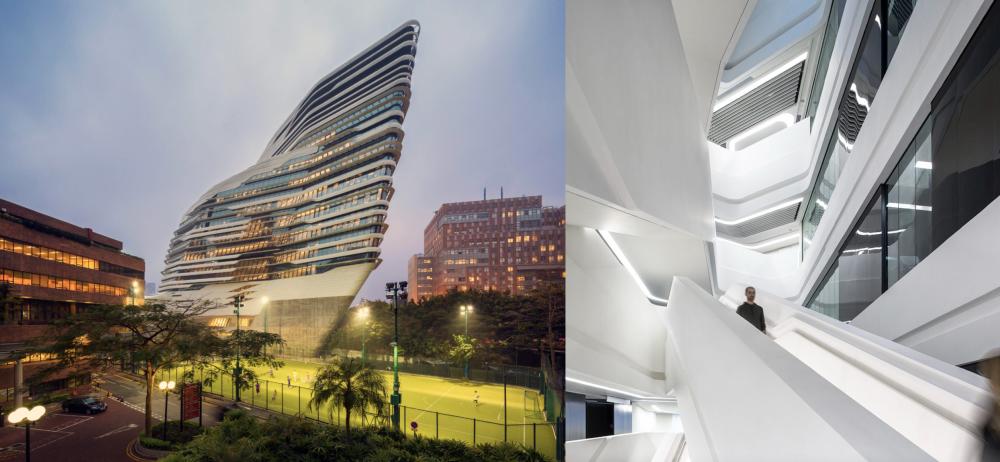 札哈哈蒂亞洲地標 3： 香港理工大學賽馬會創新樓 