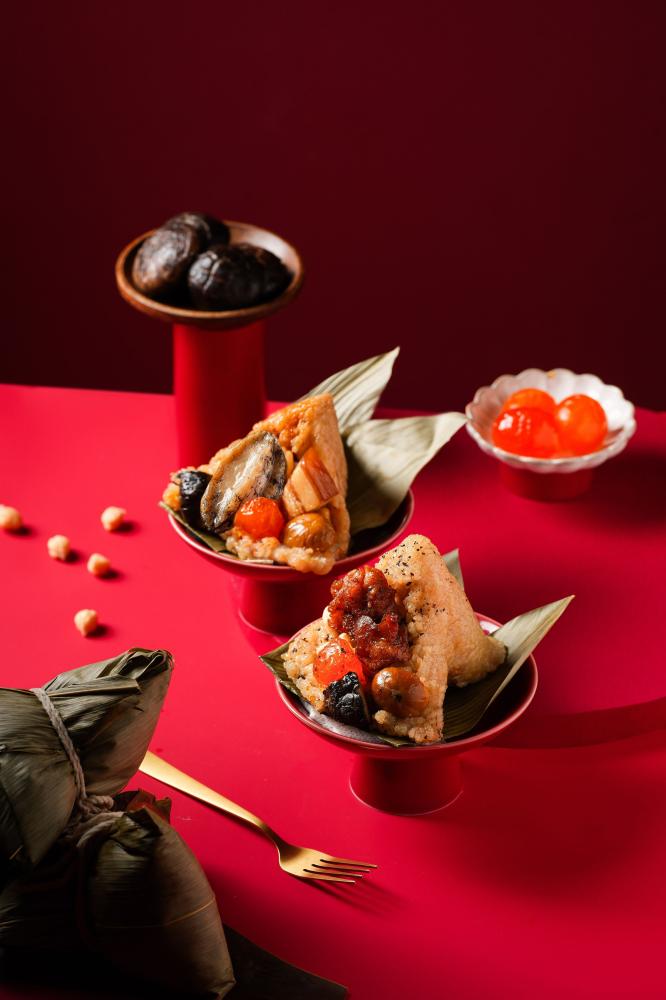 松露膠原粽+椒麻鮑魚粽